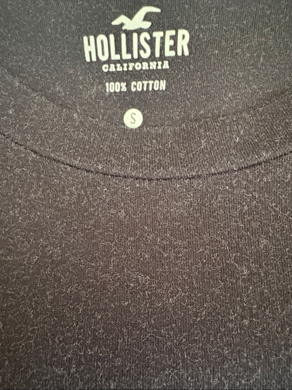 Hollister Black to Blue to White Ombre Long Sleeve Tee S - Picture 2 of 4